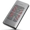 Axagon EEM2-20GD, SSD, M.2, USB 3.2 Gen 2 (3.1 Gen 2) Type-C, Nero, Grigio, Alluminio