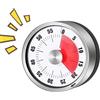 Generic Timer da cucina magnetico conto alla rovescia orologio da cucina | Timer da cucina meccanico visivo conto alla rovescia scuola casa studio dormitorio palestra studenti chef appassionati di