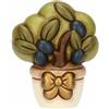 THUN, Alberello di Olive in Ceramica Decorata a Mano, Idea Regalo, 8.3 x 5.8 x 10 cm h