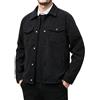 QUNERY Giacca Uomo in Velluto a Coste Cappotti con Bottoni e 4 Tasche | Camicia Casual Maniche Lunghe, Stile Cargo Overshirt, Giacca Mezza Stagione, Senza Cappuccio, Tasche per Lavoro Outdoor