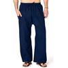 PANASIAM Pantaloni Leggeri in Cotone - Stile Pantaloni da Pescatore Thai | Pantaloni comodi, pantaloni da infilare unisex, vita elasticizzata & coulisse, ideali per smart working, ospedale & yoga