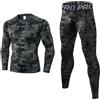 LNFINTDO Set di biancheria intima termica da uomo a maniche lunghe con collo alto e pantaloni lunghi per allenamento, sci, corsa, escursionismo