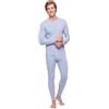 BestSale247 Set di biancheria intima termica da uomo in lana merino (camicia + pantaloni), calda biancheria intima invernale da sci in lana merino