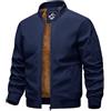 Lonya Giacca Bomber Invernale Giubbotto Pile Aviator | Felpa Pile, Manica Lunga, Collo Alto, Cerniera, 4 Tasche, Antivento, Impermeabili, Polsini a Coste, Termica, Casual