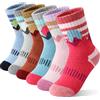 Sandsuced Calze Trekking Lana Merino Bambina | Calze calde bambina, termoregolanti traspiranti, calze lana inverno, 6 paia, regalo outdoor, Montagna Misto, 22-38