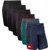 DANISH ENDURANCE Boxer Uomo Sportivi, Elasticizzati, 6 Paia | Boxer sportivi elasticizzati in microfibra, traspiranti e ad asciugatura rapida, per sport e attività fisica