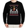 WriteFusion Retro Mario Christmas Design - Abbigliamento natalizio festivo Idea Regalo Buon Natale Design Xmas Santa, Maglione invernale