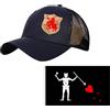 YUSENGMOO Cappellino da baseball mimetico nero con sigillo della marina americana squadra sei flessibile vestibilità tattica sigilli Trident Airsoft Hat