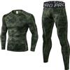 LNFINTDO Set di biancheria intima termica da uomo a maniche lunghe con collo alto e pantaloni lunghi per allenamento, sci, corsa, escursionismo