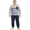 Leedya Pigiama Uomo Lungo in Cotone Jersey 100% Pettinato - Stile e Comfort in Ogni Dettaglio - Pigiama Leggero per Le Notti Estive - Polsini No Stress