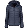 Canadian Peak Akitaleak Lady Hood Donna Piumino Leggero Giacca Trapuntata Cappuccio Zip Centrale Tasche Laterali Badge Braccio Stile Casual Outdoor Moda
