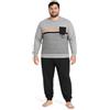 Leedya Pigiama Uomo Lungo in Cotone Jersey 100% Pettinato - Stile e Comfort in Ogni Dettaglio - Pigiama Leggero per Le Notti Estive - Polsini No Stress