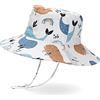 LACOFIA Cappello da Sole per Bambini Cappellino Estivo da Protezione Solare Neonato Berretto da Spiaggia a Tesa Larga con Cinturino sottogola Regolabile