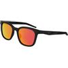Nike RADEON 2 P FV2407 010 Matte Black/Polar Red Mirror Sunglasses Unisex Iniettato, Square, 52