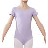 ZYXWVU Body da Danza per Bambina - Collo Convertibile e Maniche Lunghe/Corta