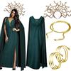 Bonuci Costume da Medusa da donna, costume da Medusa, costume da regina greca, collana per cosplay
