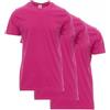SADISRLS Payper Sunset T-Shirt Uomo 100% Cotone 155 g/m² Maglietta Manica Corta Girocollo Basic Confezione 3 o 5 Pezzi, Ideale per Lavoro e Uso Quotidiano