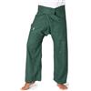 PANASIAM Pantaloni da Pescatore Thai - Pantaloni a Portafoglio in Canapa | Per donna & uomo, pantaloni yoga & arti marziali, vita regolabile, tecnica a portafoglio, tinta unita