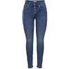 ONLY - Onlhush HW Skinny Fly Button Skinny DNM, Onlhush HW Skinny Fly Button Skinny DNM Donna
