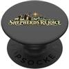 Faith and Season Studio I pastori si rallegrano del Natale ispirato alla scrittura cristiana PopSockets PopGrip Adesivo