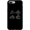 Tram Car Bus And Public Transport Appare Custodia per iPhone 7 Plus/8 Plus Tram Veicolo Treno Tram Trolley Funivia Gondola