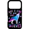 Just a Girl who Loves Wolves TS Gifts Co Custodia per iPhone 17 Pro Solo una ragazza che ama i lupi - Regalo lupo