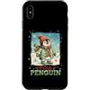Classic Christmas Vintage Xmas Nostalgic Custodia per iPhone XS Max Pinguino Polar Winter Wonderland Cappello Sciarpa Guanti Retro