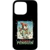 Classic Christmas Vintage Xmas Nostalgic Custodia per iPhone 15 Pro Max Pinguino Polar Winter Wonderland Cappello Sciarpa Guanti Retro
