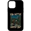Merry Yule Happy Winter Solstice Holiday Custodia per iPhone 12 mini Faresti meglio a stare attento al folklore islandese di Yule Cat Krampus