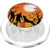 Halloween Day Of The Dead Store Halloween Horror Il mio cane caccia zombi cimitero divertente spaventoso PopSockets PopGrip per MagSafe