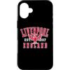 Desert Merch Liverpool England Shop Custodia per iPhone 16 Plus Liverpool England - Ali di fegato con stampa rossa e bianca