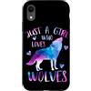 Just a Girl who Loves Wolves TS Gifts Co Custodia per iPhone XR Solo una ragazza che ama i lupi - Regalo lupo