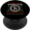 Merry Yule Happy Winter Solstice Holiday Felice Yule Solstizio d'Inverno Yuletide Brutto Natale PopSockets PopGrip Adesivo