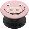 Cute Pig - Quirky Creature & Farm Gifts Simpatico muso di maialino, design adorabile per gli appassionati di animali selvatici PopSockets PopGrip Adesivo
