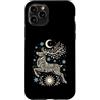 Merry Yule Happy Winter Solstice Holiday Custodia per iPhone 11 Pro Cervo neve felice Yule Solstizio d'inverno Natale pagano