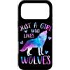 Just a Girl who Loves Wolves TS Gifts Co Custodia per iPhone 17 Pro Max Solo una ragazza che ama i lupi - Regalo lupo
