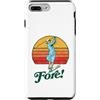 Drive the Green Vintage Golf Threads Custodia per iPhone 7 Plus/8 Plus Fore! Vintage femminile golf retrò divertente donna grafica golfista