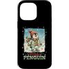Classic Christmas Vintage Xmas Nostalgic Custodia per iPhone 14 Pro Max Pinguino Polar Winter Wonderland Cappello Sciarpa Guanti Retro