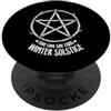 Merry Yule Happy Winter Solstice Holiday Yule Love The Winter Solstice Pentagramma Pagano Natale Yule PopSockets PopGrip Adesivo