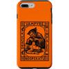WOODBLOCK LOOK ART by Scarebaby Design Custodia per iPhone 7 Plus/8 Plus Vampiro medievale effetto legno per Halloween