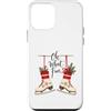 Cute Christmas Custodia per iPhone 12 mini Oh What Fun Ice Skates Vintage Christmas Holiday
