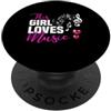NextLevel Merch Questa ragazza ama gli amanti della musica note chiave di violino PopSockets PopGrip Adesivo