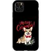 Vintage Christmas Dogs Custodia per iPhone 11 Pro Max Merry Corgmas Pembroke Welsh Corgi Christmas Dog Lover