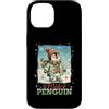 Classic Christmas Vintage Xmas Nostalgic Custodia per iPhone 14 Pinguino Polar Winter Wonderland Cappello Sciarpa Guanti Retro