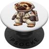 Pug Animal Space Adventure Simpatico carlino, astronauta, cartone animato, design spaziale PopSockets PopGrip Adesivo