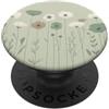 Floral Grips Green Floral Flowers Aesthetic PopSockets PopGrip Adesivo