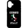 Gubbio Italy Presents Souvenirs Custodia per iPhone 16 Bandiera Italia invecchiata Gubbio Pride