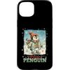Classic Christmas Vintage Xmas Nostalgic Custodia per iPhone 15 Plus Pinguino Polar Winter Wonderland Cappello Sciarpa Guanti Retro