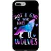 Just a Girl who Loves Wolves TS Gifts Co Custodia per iPhone 7 Plus/8 Plus Solo una ragazza che ama i lupi - Regalo lupo
