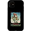 Classic Christmas Vintage Xmas Nostalgic Custodia per iPhone 11 Pinguino Polar Winter Wonderland Cappello Sciarpa Guanti Retro